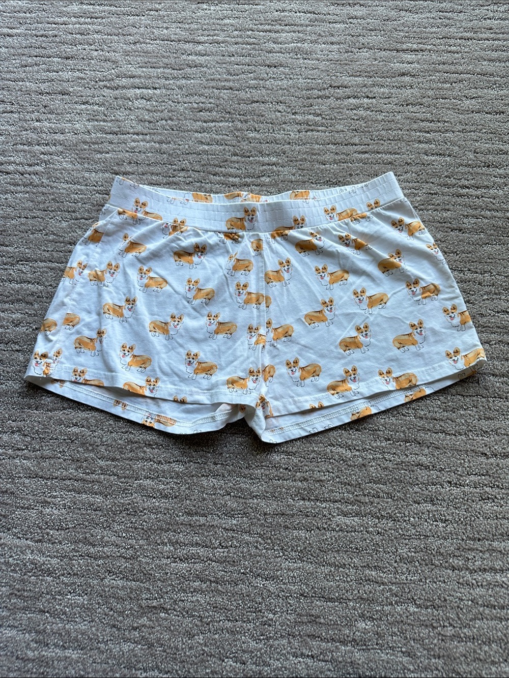 White Corgi Shorts